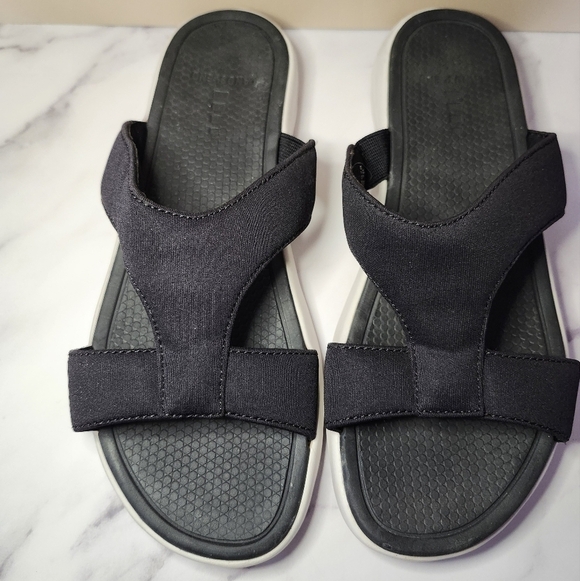 Lands' End Shoes - Lands End Slip on Sandals Black Size 7